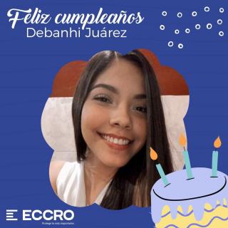 Muchas felicidades a Debanhi Juárez por un año más de vida. Todo el equipo de Eccro te deseamos que pases un lindo día y que cumplas todas tus metas y sueños. Gracias por formar parte de esta familia.
